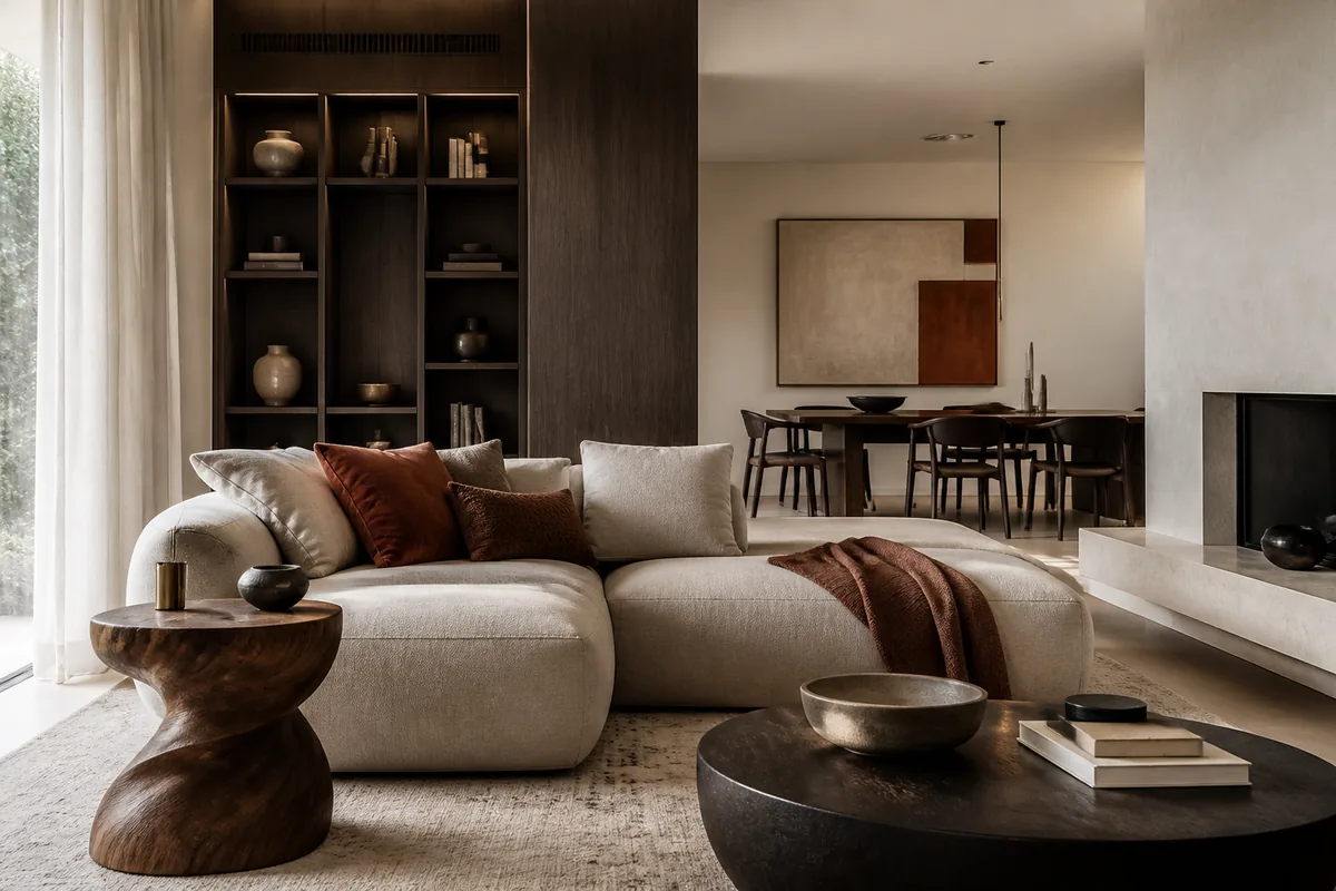 A refined contemporary show home interior