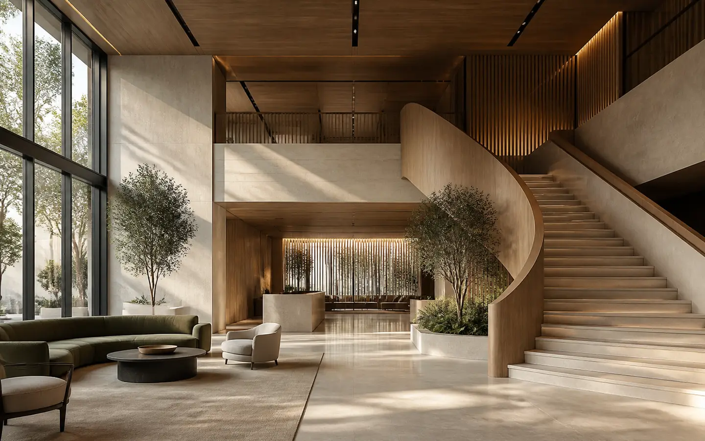 Contemporary headquarters interior