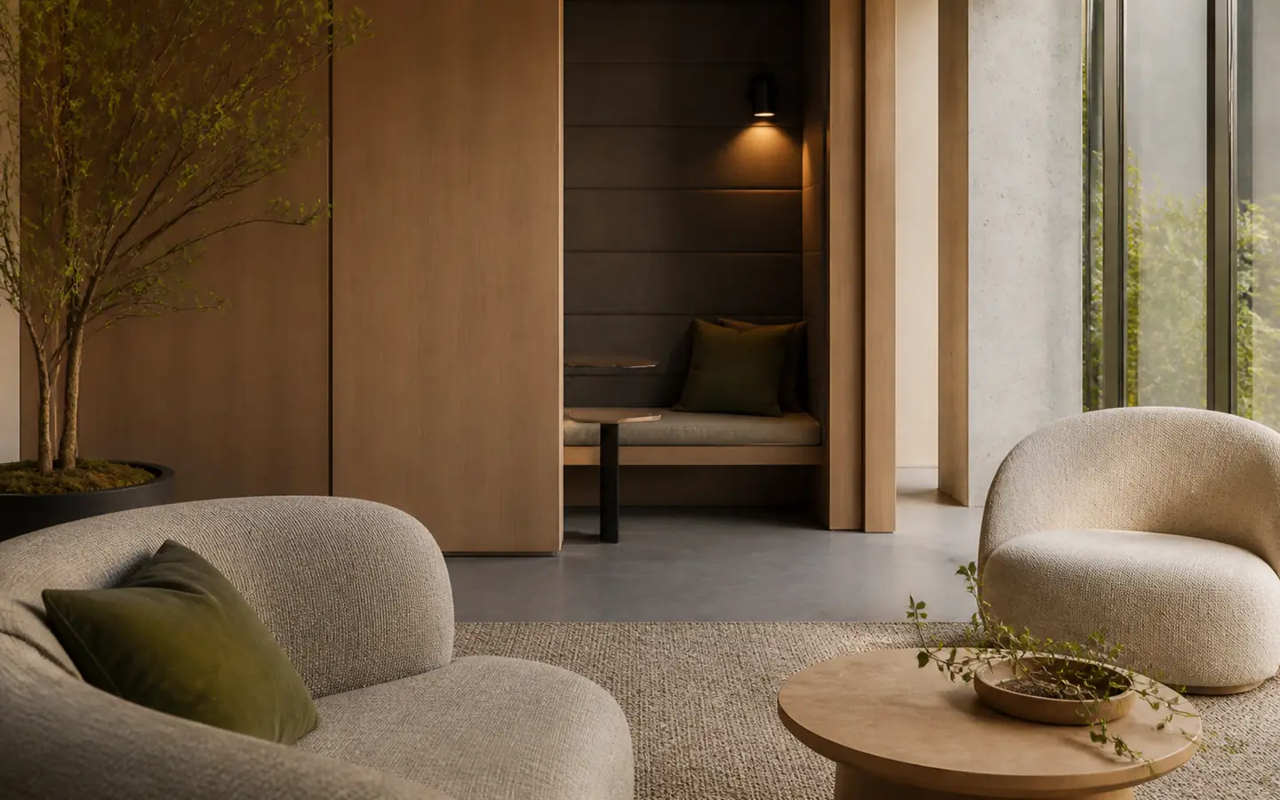 Workplace wellbeing lounge